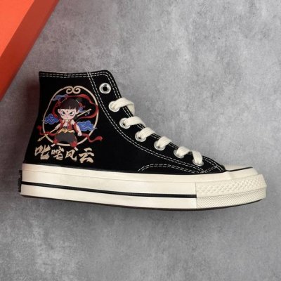 本地 核心私 Converse All Star 匡威全明星运动鞋 2025年新款 哪吒之魔童降世 叱咤风云 复古星标高帮休闲运动硫化百搭板鞋 男女鞋经典帆布鞋