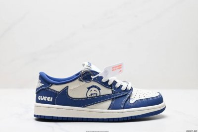 390 公司级Aj1倒勾Travis Scott X Air Jordan 1 ” Reverse Mocha “ Aj1乔1 Ts 闪电 联名倒钩 低帮文化篮