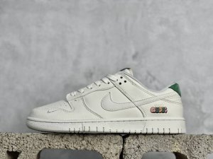 Nk Sb Dunk Low 古驰联名-米白白勾 周年高端定制 低帮休闲板鞋 Kk1688-051 #定制鞋盒 大厂纯原品质出货 超高清洁度 皮料切割干净无任何