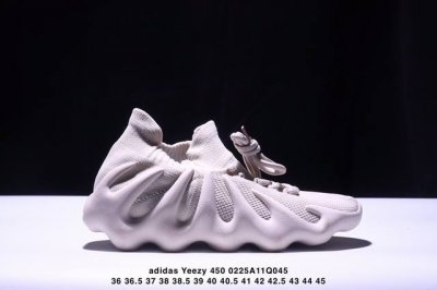 阿迪达斯 Adidas Yeezy 450 侃爷椰子 贾斯丁比伯同款 编织袜套鞋 该系列搭配夸张的锯齿中底设计 独特的上翻结构十分符合各路球鞋玩家给他的爱称 中