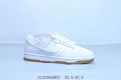 200 耐克 Nike Sb Dunk Low Pro 复古低帮 休闲运动滑板板鞋 纯白 货号 311369-100 312530Adryu 35.5-47.5