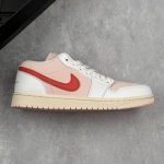 本地 核心私 Air Jordan 1 Low Aj1 乔1白粉红 低帮文化休闲运动板鞋 市场唯一独家头层皮打造 原鞋原档案开发 原厂皮料 原档冲孔鞋头 正确满