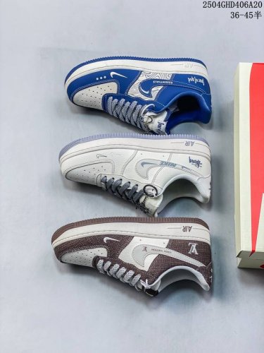 海外限量发售！公司级Nike Air Force 7 Low “Lv联名 米棕暗格”空军一号 低帮 运动鞋 休闲鞋 折边针车 工艺难度大 原楦头原纸板 原装鞋盒