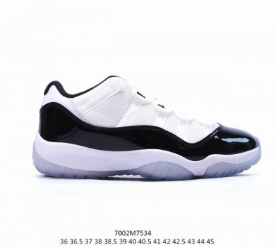 乔丹air Jordan 11Retrolowie 高帮 Aj11 乔丹11代 Aj11 乔11 低邦 白深蓝 乔丹篮球鞋系列 通过蓝白色的组合呈现整体轮廓，后