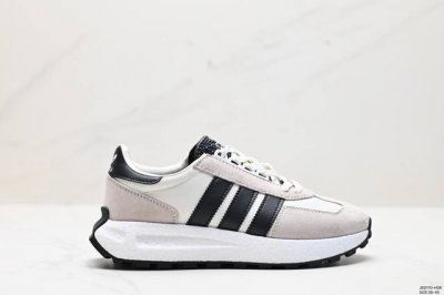 公司级阿迪达斯adidas Retropy E5阿迪新款运动休闲爆米花跑鞋 三叶草 厚底 白深蓝 新款低帮经典运动鞋以70年代经典跑步鞋为灵感 新鲜演绎复古造型