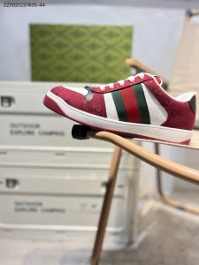 430 Gucci/古驰 Distressed Screener Sneaker 经典原型复古百搭做旧 小脏鞋/复古学院风 秒杀市面任何版本 全套包装 广东代工