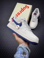 Supreme X Nk Air Force 1‘07 Low 联名深蓝 空军一号低帮休闲板鞋 #原楦头原纸板 原装鞋盒 定制五金配件 内置全掌气垫 原厂鞋底
