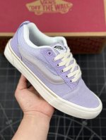 本地 核心私 范斯vans Vault Knu-Skool Vr3 Lx Black Pink 坎普尔 茱利安系列低帮复古硫化休闲运动板鞋“香芋紫肥胖版” 男女