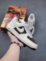 海外发售 创意定制联乘 漫画著作阿基拉 主人公 公司级 Akira×Nike Air Force 1 Low ’07 奶咖 麂皮 满天星配色 空军一号低帮休闲板