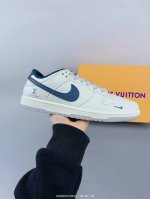：210 公司级 Nike Sb Dunk Low“Lv联名——米蓝勾” 周年高端定制 低帮休闲板鞋 定制鞋盒 大厂纯原品质出货 超高清洁度 皮料切割干净无任何