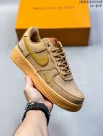 公司级Nike Air Force1 Low Af1原盒包装 Lv联名经典款小麦色空军一号低帮休闲板鞋 nike继续推出小麦色Af1 以高帮款与低帮款的方式呈现