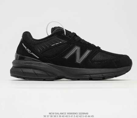 新百伦 New Balance M990V5代系列 美产血统复古运动跑步鞋“自1982年问世的元祖级“老爹鞋”990系列 货号：M990Gl5 M990Bk5 - 点击图像关闭
