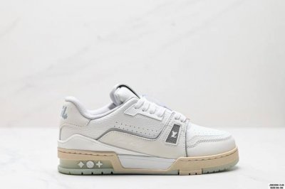 公司级全新Lv路易威登Louis Vuitton Trainer Sneaker Low休闲运动文化百搭板鞋 尺码:36-46 Id:Jsd268-Zjg