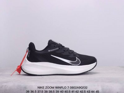 真标nike Zoom Winflo 7耐克男女鞋夏新款网面气垫运动跑步鞋 货号:Cj0291-013 尺码:36 36.5 37.5 38 38.5 39 4