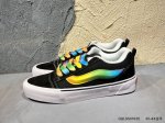 Vans Knu-Skool Vr3 Lx 面包鞋 黑红拼接低帮复古休闲硫化板鞋 Vn0009Qcknu #肥胖版大Logo Qqldsx1635