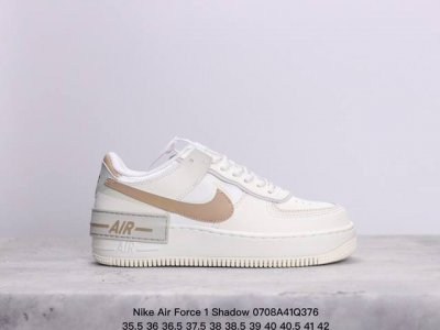 公司级空军马卡龙果冻系列 耐克 Nike Air Force 1 Shadow Af1解构机能拼接 空军一号轻量增高魔术贴低帮百搭板鞋，一改原先的常规 Swoo