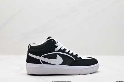 真标nike Sb React Leo 冬季新款复古中帮滑板鞋休闲运动鞋 货号:Dx436 02 尺码:36 36.5 37.5 38 38.5 39 40 4