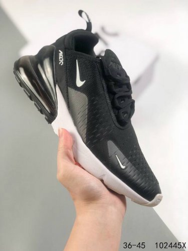 真标带半码！ 耐克nike Air Max 270 透气网面 后置半掌气垫缓震百搭休闲运动慢跑鞋 Id：102445X