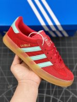核心私 公司级adidas Originals Gazelle Indoor 三叶草休闲防滑耐磨低帮板鞋 鞋头出色设计 塑就出众贴合感 稳固的后跟贴合足部曲线设