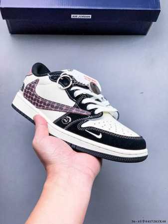 公司级头层！耐克Nike Air Jordan 1 Low Aj1乔1 低帮潮流缓运动休闲板鞋。Aj1 低帮拼接 完美版型真头层牛皮# 内置缓震气垫 原鞋开模 - 点击图像关闭