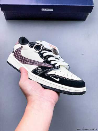 公司级头层！耐克Nike Air Jordan 1 Low Aj1乔1 低帮潮流缓运动休闲板鞋。Aj1 低帮拼接 完美版型真头层牛皮# 内置缓震气垫 原鞋开模