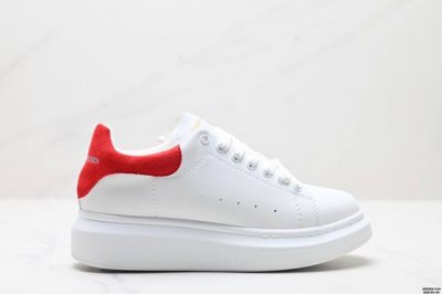 公司级意大利高奢品牌Alexander Mcqueen亚历山大 麦昆 Sole Leather Sneakers低帮时装厚底休闲运动小白鞋 货号:462214