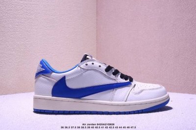 公司级Aj1倒勾Travis Scott X Air Jordan 1 ” Reverse Mocha “ Aj1乔1 Ts 闪电 联名倒钩 低帮文化篮球鞋 完