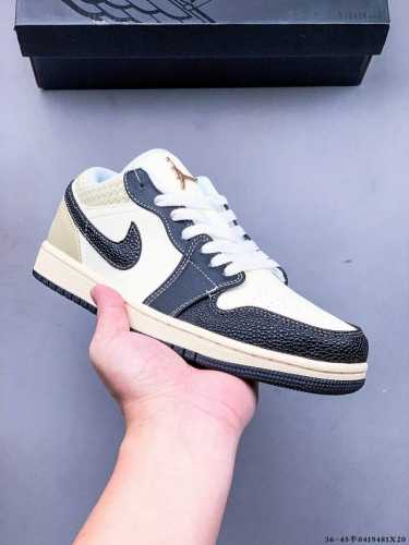 二层真标！耐克Nike Air Jordan Low 1 乔1低帮倒勾Lv联名经典休闲鞋 041948