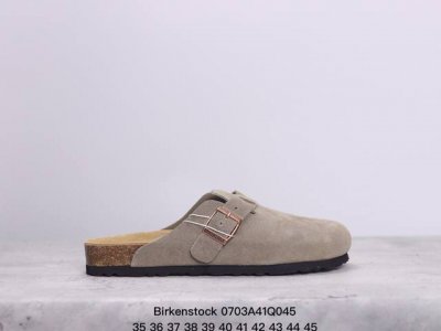 德国百年知名鞋履品牌 博肯birkenstock 勃肯拖鞋系列凉拖鞋休闲沙滩凉鞋 广东原产#采用质地柔软牛皮革 中底搭载缓震软木橡胶 外置eva轻量片装外底。