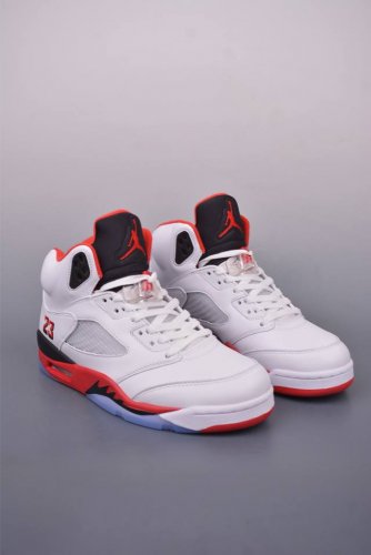 jordan Air Jordan 5 Fire Re d Black Tongue 复刻白红 纯原大厂出品 air Jordan Aj5 Retro 原楦原纸