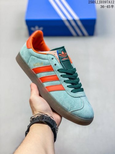 真标带半码 Adidas阿迪达斯代购三叶草Samba Adv男女款运动板鞋H01878 B75807 尺码：见图 编码：05Jgd397A12