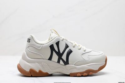 230 公司级Korea韩国Ss19限定发售Ny美国榄球洋基队限定 X Mlb Big Ball Chunky A Running厚底老爹厚底休闲运动慢跑鞋 货
