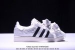Adidas Superstar 阿迪达斯三叶草贝壳头板鞋 丝绸蝴蝶结 丝绸材质 公司级 真标带半码 Size:35.5-45码 Xm0116Q625