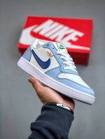 Nike Court Borough Low 2 学院系列休闲运动皮革板鞋“低帮百搭透气休闲运动板鞋，经典耐用的设计，兼顾舒适脚感和出众风范，演绎匠心之作。HJ