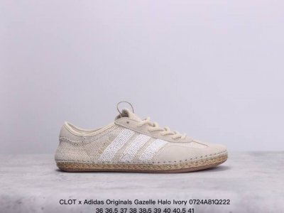 公司级clot X Adidas Originals Gazelle Halo Ivory 舒适百搭 防滑耐磨 低帮 板鞋 货号:Ih3144 尺码:36 36
