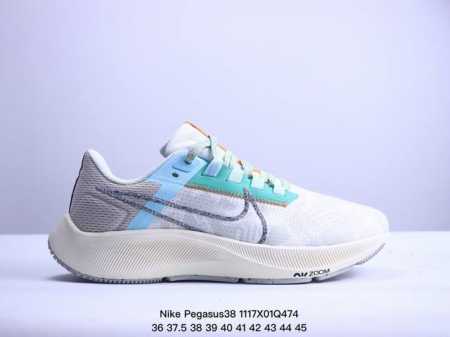 真标耐克nike Air Zoom Pegasus 38 超级飞马涡轮增压马拉松休闲运动慢跑鞋 货号:Dc4566-100 尺码:36-45 Xm1117Q47 - 点击图像关闭