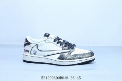 乔丹Air Jordan 1 Low Aj1 乔1低帮复古文化休闲运动篮球鞋倒勾 Xf8698-075 521 Adoro半 36-45