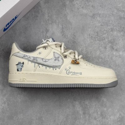 本地 核心私 Nike Air Force 1'07 Low X Capybara Frankenstein 卡皮巴拉系列 科学怪人 空军一号低帮休闲板鞋 #卡