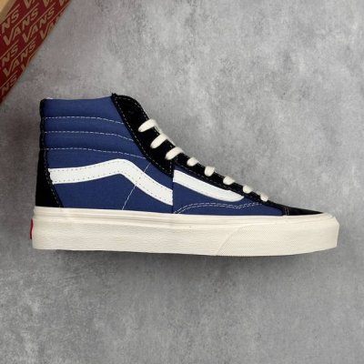 本地 核心私 2025 Vans Sk8 Hi解构高帮 解构风炸街神器 Vans经典Sk8-Hi高帮帆布鞋男女滑板鞋 侧边拼接+解构裁片设计，街头辨识度拉满，复