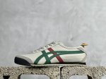 放店私 pk版出货！顶级头层，最强品质！ 鬼冢虎 经典粽绿红边 asics Tiger Mexico 66 牛皮鬼冢虎 尺码：36-46