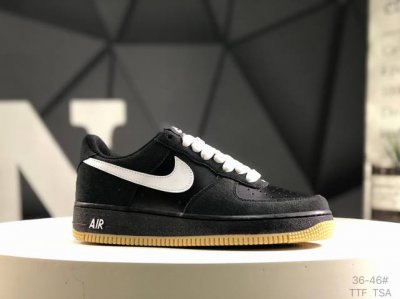 耐克 Nike Air Force 1 Low 07 Sk8 Black Gum 黑白生胶 原楦头原纸板 打造纯正低帮空军版型专注外贸渠道 全掌内置蜂窝气垫 原