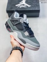 air Jordan 4 Retro pear pack 复刻 恐惧限定 黑白 Aj4 乔丹4代 Aj4 乔4 黑白 奥利奥 乔丹篮球鞋系列 鞋面以皮质和尼龙网