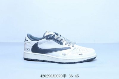 乔丹Air Jordan 1 Low Aj1 乔1低帮复古文化休闲运动篮球鞋 联名倒勾 货号 Xs6086-009 420 Adoro半 36-45