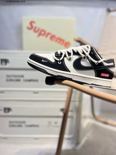 Nike Sb Dunk Low“Supreme联名” 周年高端定制 低帮休闲板鞋 定制鞋盒 超高清洁度 皮料切割干净无任何毛边 细节完美Yx5066 Ae76
