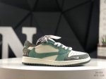 310 公司级带半码Aj1倒勾Travis Scott X Air Jordan 1 ” Reverse Mocha “ Aj1乔1 Ts 闪电 联名倒钩 低帮