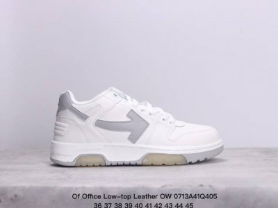 当红美潮,设计师独立品牌off-White C O Virgil Abloh Out Of Office Low-Top Leather Ow联名 箭头off-