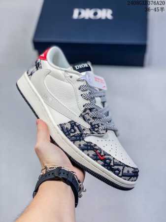 海外爆款限量发售！公司级 Travis Scott X Fragment Design X Jordan Air Jordan 1 Low Og Sp 迪奥联名 - 点击图像关闭