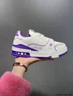 路易威登 Louis Vuitton Lv路易威登板鞋 新款 Lv Trainer最新配色运动鞋 L家 篮球鞋风格运动鞋 该鞋由艺术总监 Virgil Ablo