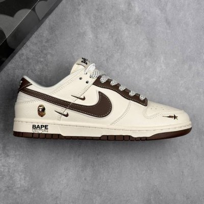 本地360 核心私 Nk Sb Dunk Low Bape联名 米浅粽 周年高端定制 低帮休闲板鞋 #定制鞋盒 大厂纯原品质出货 超高清洁度 皮料切割干净无任何