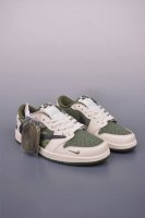 fragment X Travis Scott X palace air Jordan 1 Low 三方联名倒钩 全新的三方联名低帮倒钩鞋面延续了黑脚趾设计 整